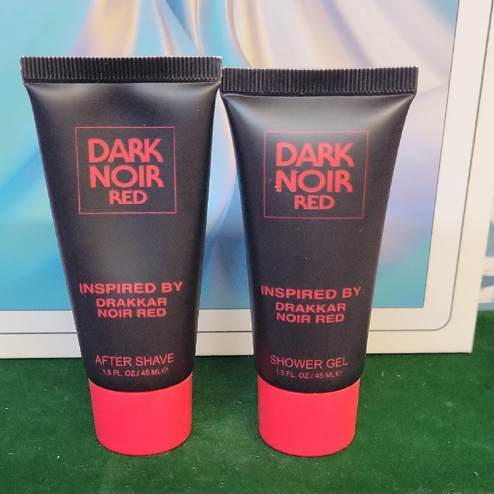 Dark Noir After Shave & Shower Gel Set Of 2 45ml Tubes New Sealed